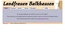Tablet Screenshot of landfrauen.balkhausen.net